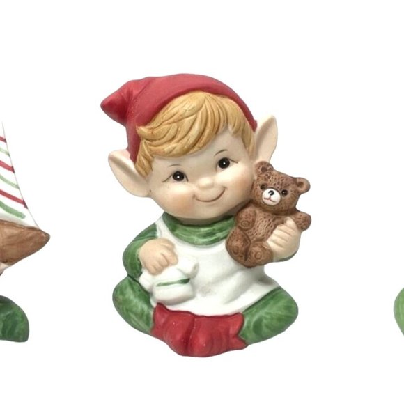 Home Interiors Other - Elves Christmas HOMECO Home Interiors Vintage Set of 3